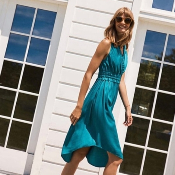 Maeve Anthropologie Like-New Turquiose Dress - Picture 2 of 6